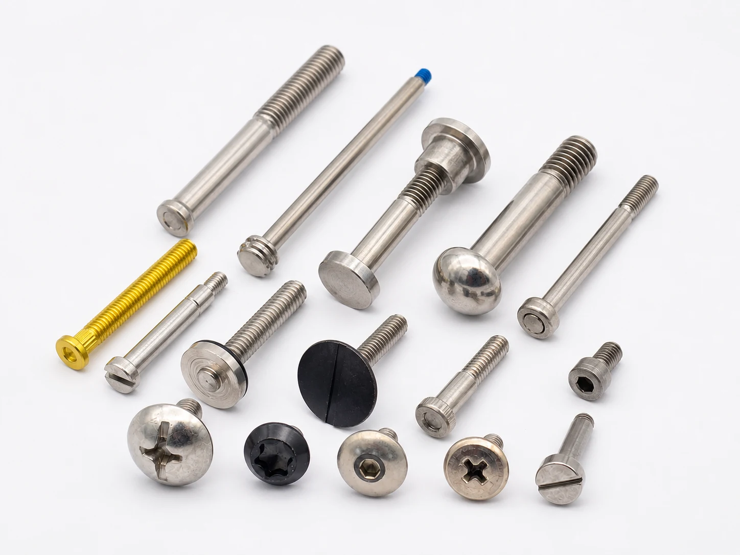 Custom stainless steel shoulder screw manufactured from drawing
