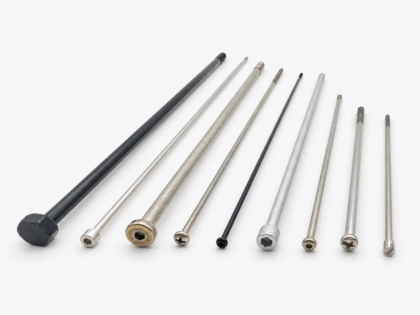 Extra-long custom screws for OEM assembly requiring unusual length-to-diameter ratios