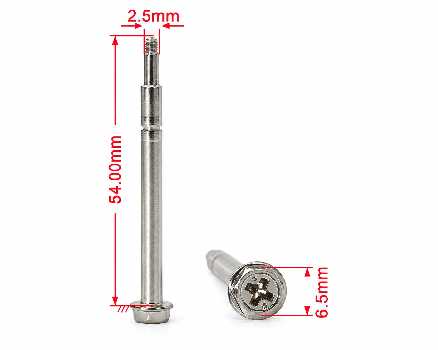 Shoulder screw dimensions and functional features