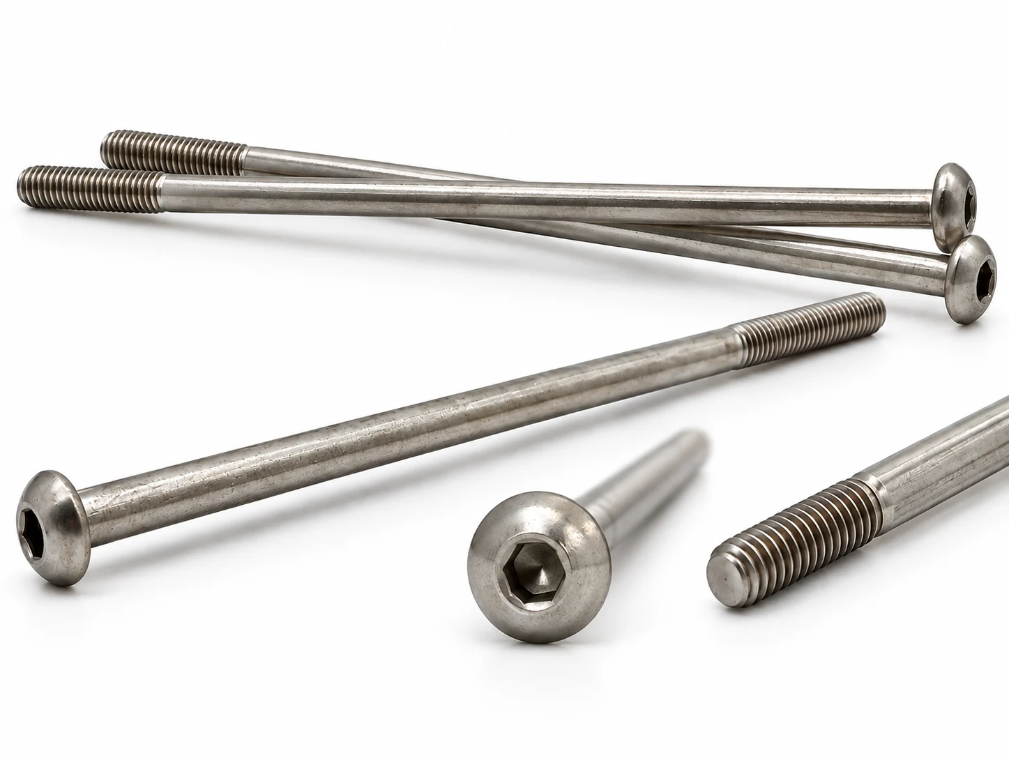 Button head socket screw geometry for a custom-length project