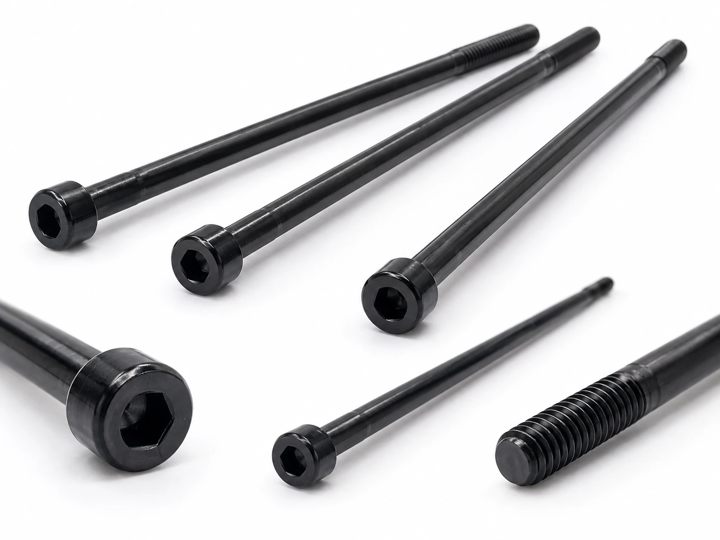 Long Black Socket Head Machine Screws