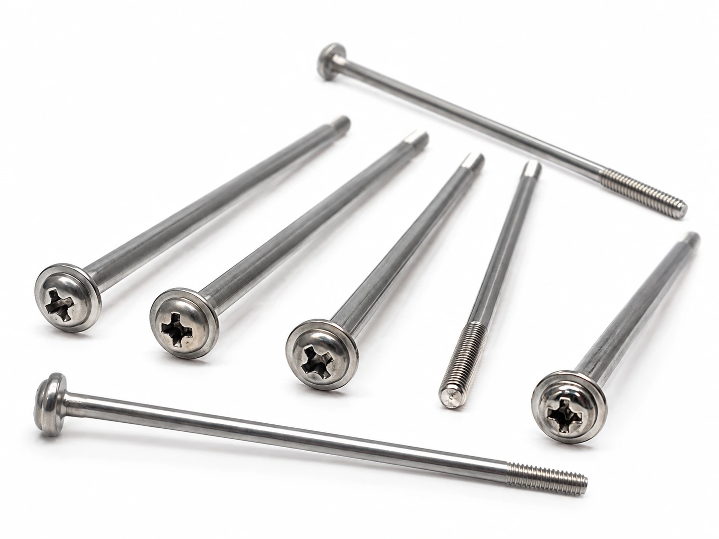 Long Phillips Pan Washer Head Machine Screws
