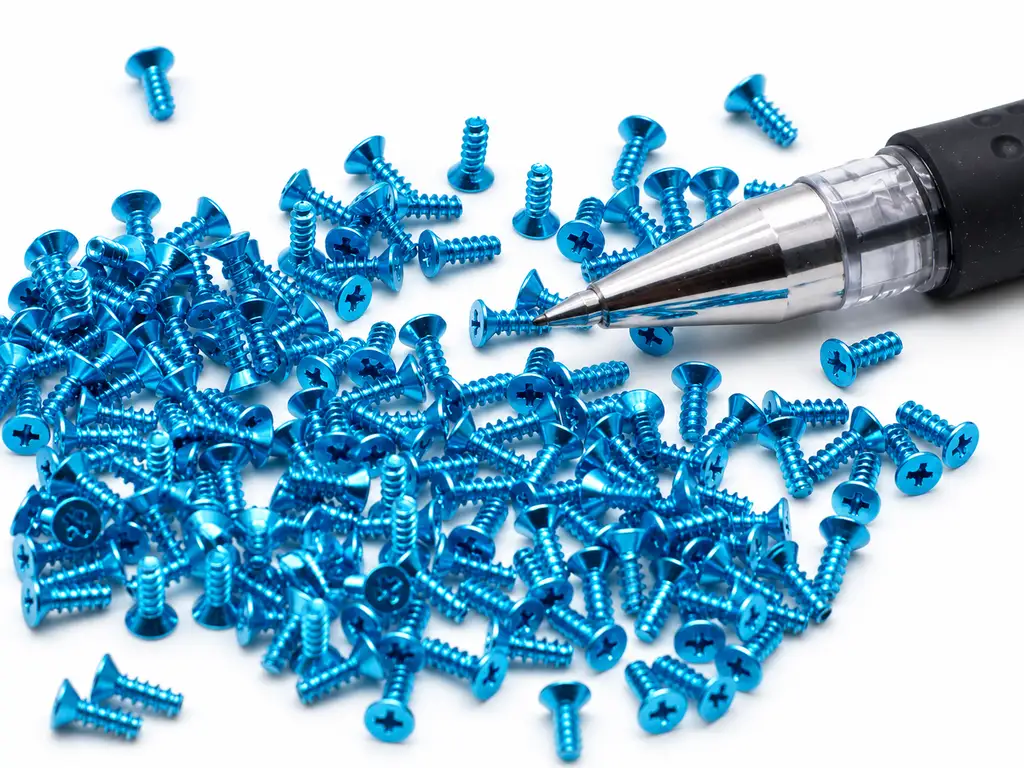 Thin-head copper miniature screws