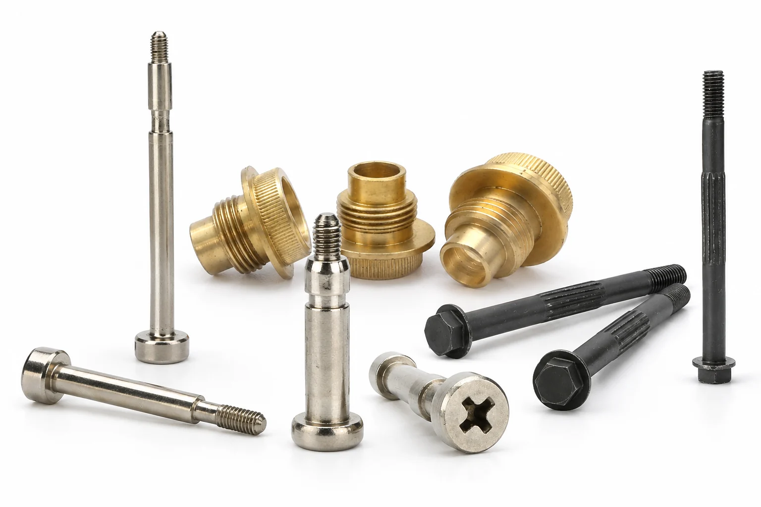 Custom multi-step shoulder screw with controlled diameters