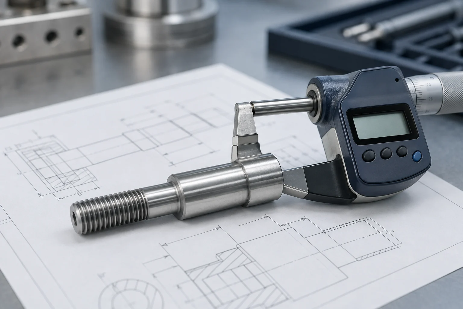 Identifying critical dimensions on a screw drawing