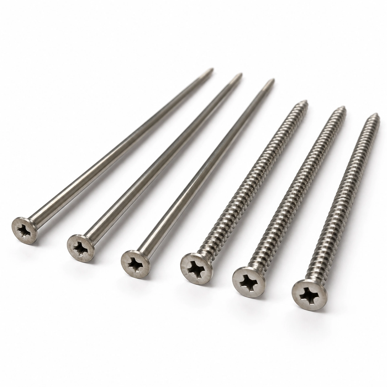 Stainless Steel Long Countersunk Screws